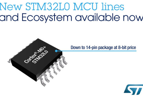 意法半导体(ST)推出新款STM32L0系列，作为穿戴式装置应用的理想微控制器